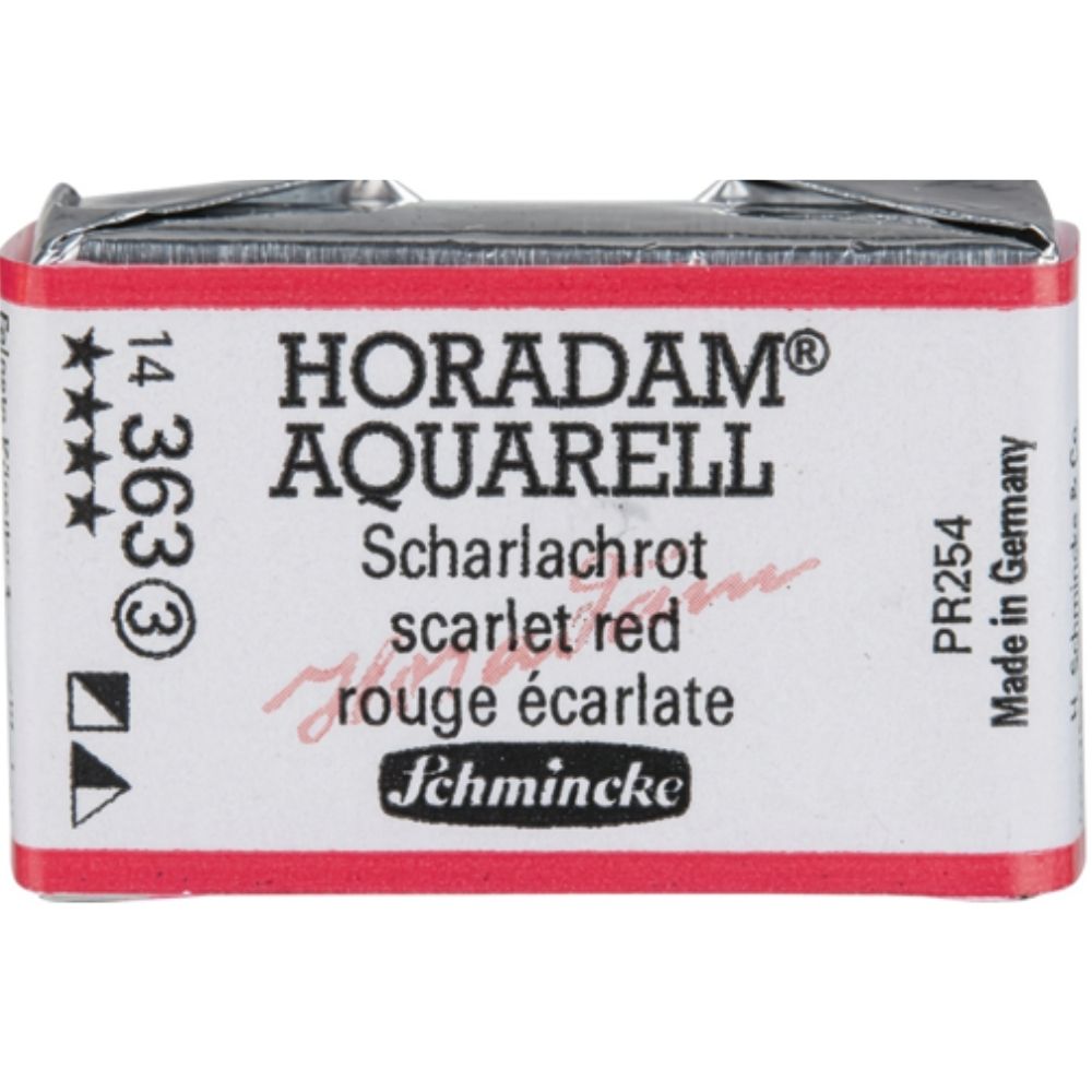 Schmincke Horadam Aquarell Scarlet Red 363 S.3 (Tam Tablet)