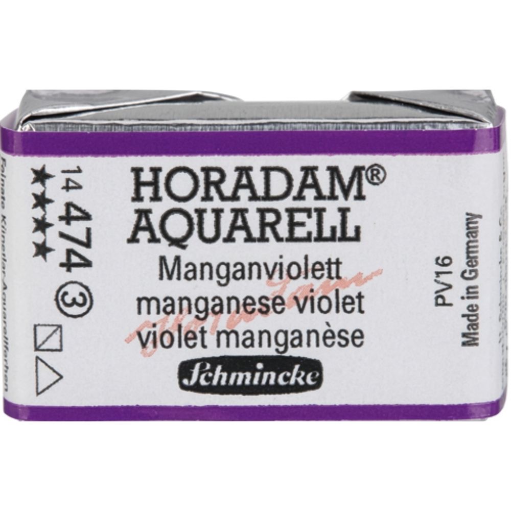 Schmincke Horadam Aquarell Manganese Violet 474 S.3 (Tam Tablet)
