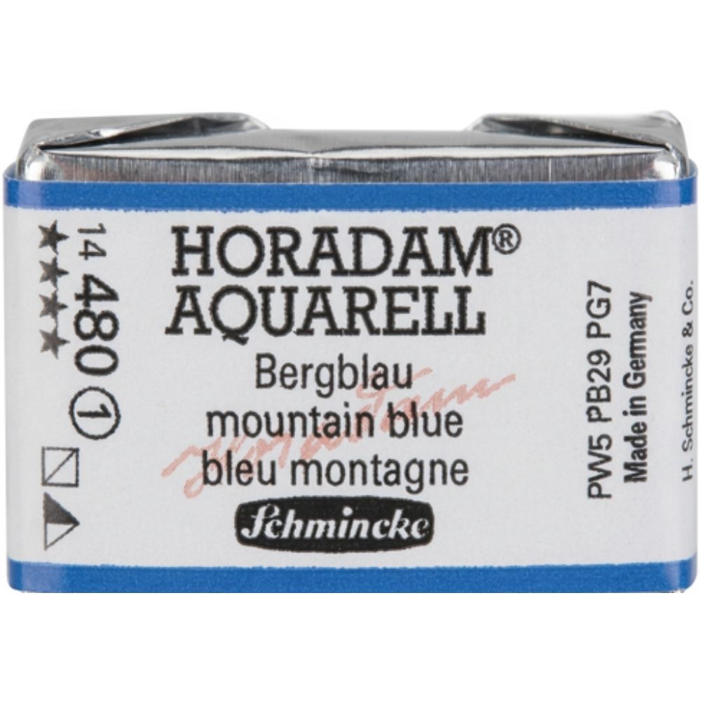 Schmincke Horadam Aquarell Mountain Blue 480 S.1 (Tam Tablet)