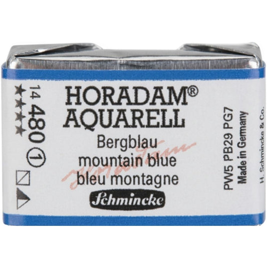 Schmincke Horadam Aquarell Mountain Blue 480 S.1 (Tam Tablet)