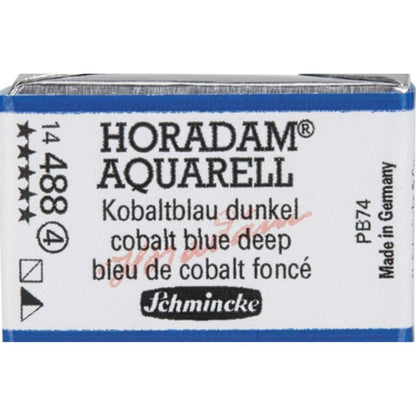 Schmincke Horadam Aquarell Cobalt Blue Deep 488 S.4 (Tam Tablet)