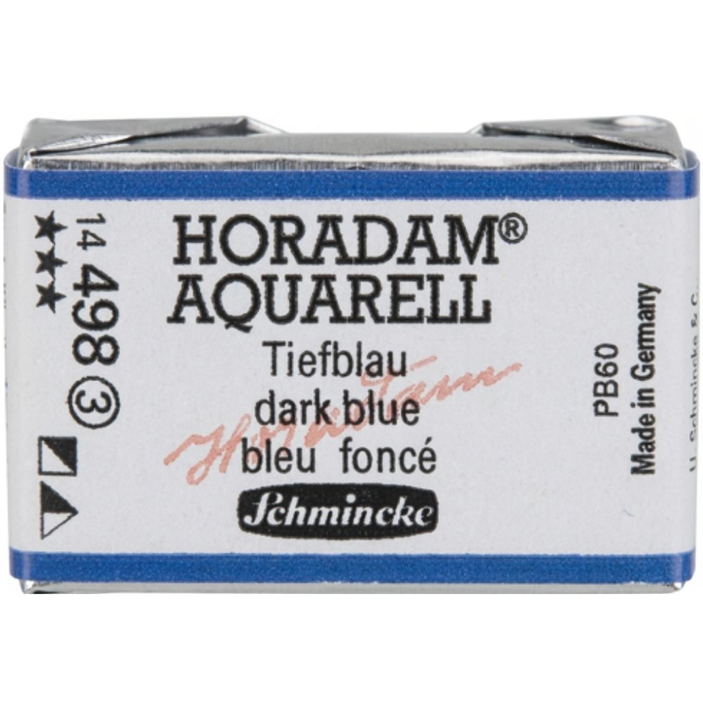 Schmincke Horadam Aquarell Dark Blue Indigo 498 S.3 (Tam Tablet)