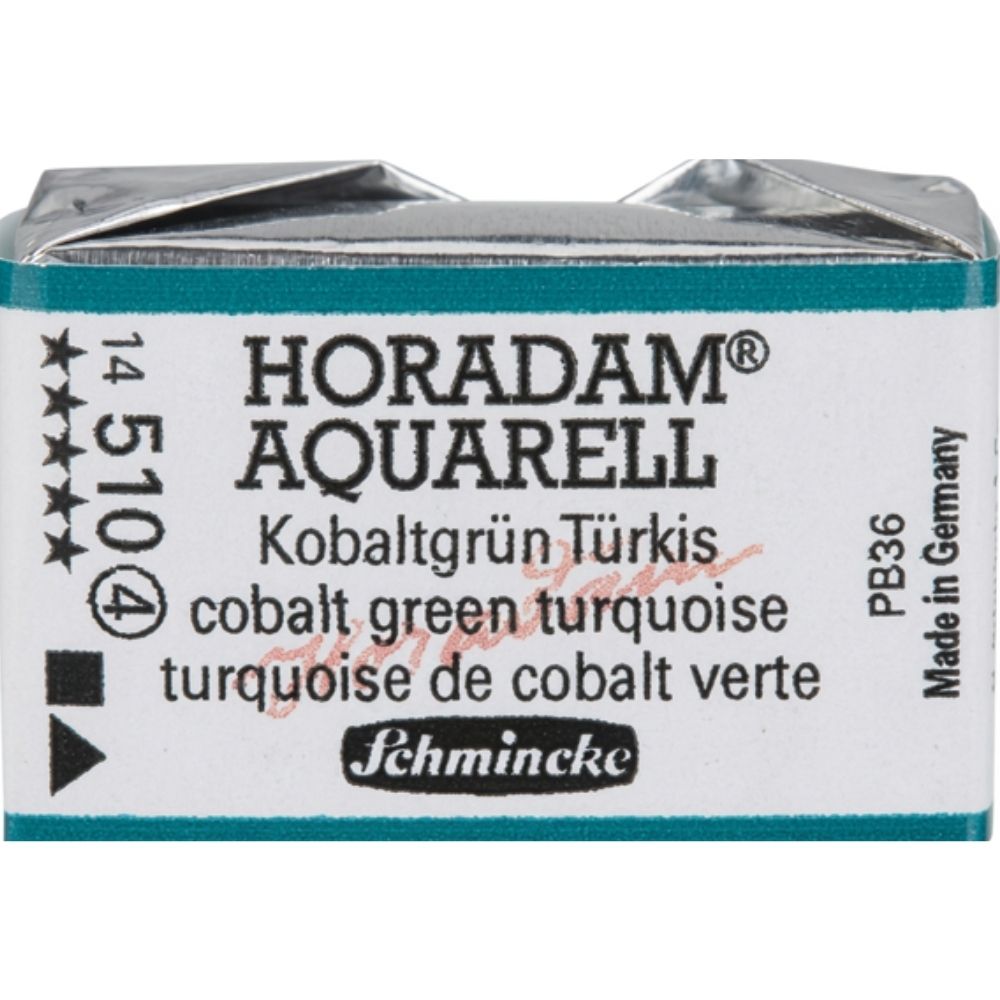 Schmincke Horadam Aquarell Cobalt Green Turquoise 510 S.4 (Tam Tablet)