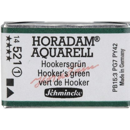 Schmincke Horadam Aquarell Hooker's Green 521 S.1 (Tam Tablet)