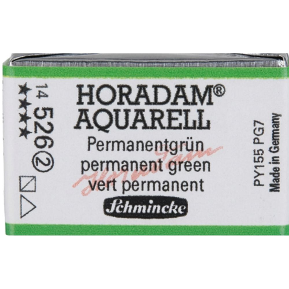 Schmincke Horadam Aquarell Permanent Green 526 S.2 (Tam Tablet)