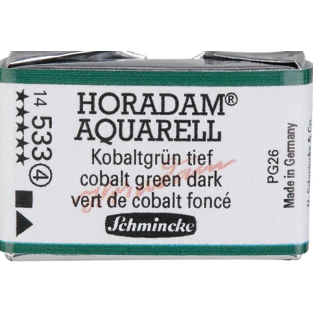 Schmincke Horadam Aquarell Cobalt Green Dark 533 S.4 (Tam Tablet)