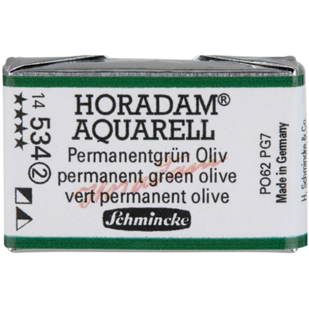 Schmincke Horadam Aquarell Permanent Green Olive 534 S.2 (Tam Tablet)