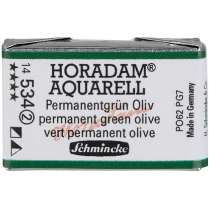 Schmincke Horadam Aquarell Permanent Green Olive 534 S.2 (Tam Tablet)