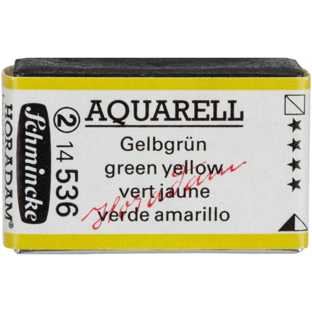 Schmincke Horadam Aquarell Green Yellow 536 S.2 (Tam Tablet)