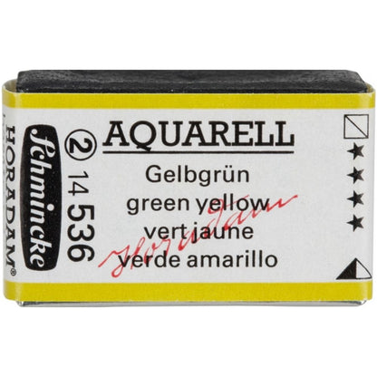 Schmincke Horadam Aquarell Green Yellow 536 S.2 (Tam Tablet)