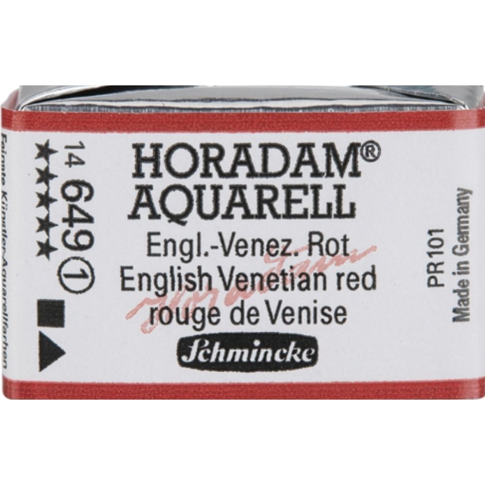 Schmincke Horadam Aquarell English Venetian Red 649 S.1 (Tam Tablet)