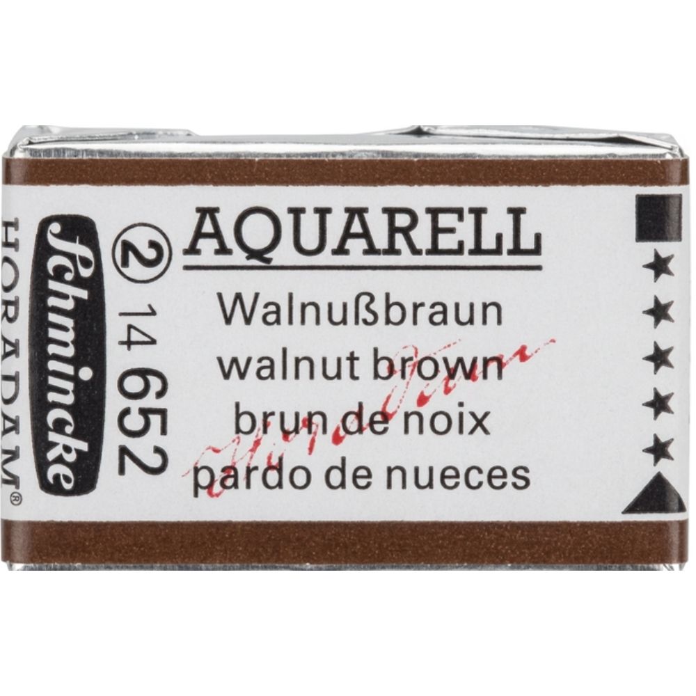 Schmincke Horadam Aquarell Walnut Brown 652 S.2 (Tam Tablet)