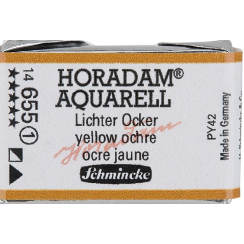 Schmincke Horadam Aquarell Yellow Ochre 655 S.1 (Tam Tablet)
