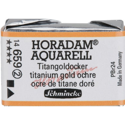 Schmincke Horadam Aquarell Titanium Gold Ochre 659 S.2 (Tam Tablet)