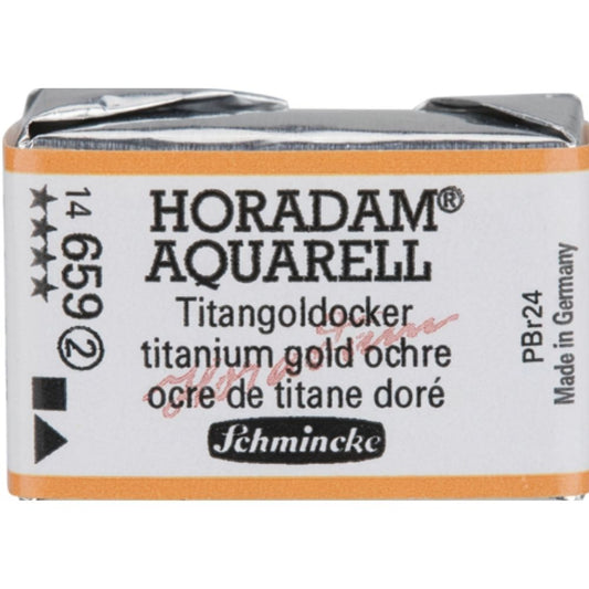 Schmincke Horadam Aquarell Titanium Gold Ochre 659 S.2 (Tam Tablet)