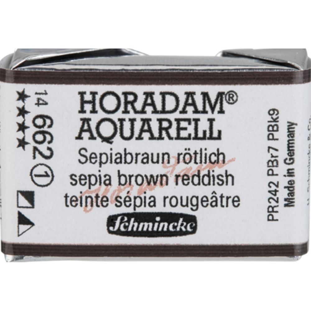 Schmincke Horadam Aquarell Sepia Brown Reddish 662 S.1 (Tam Tablet)