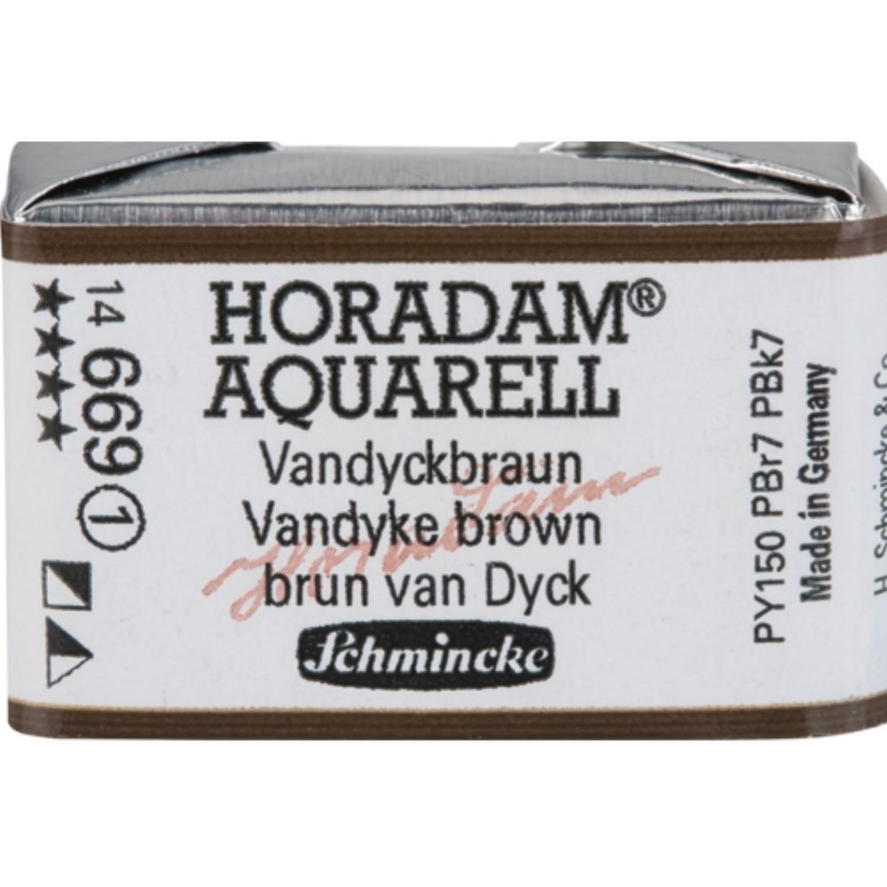 Schmincke Horadam Aquarell Vandyke Brown 669 S.1 (Tam Tablet)