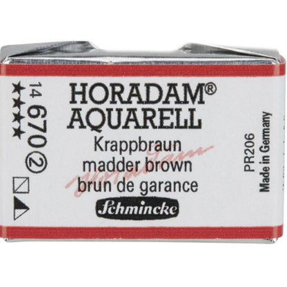 Schmincke Horadam Aquarell Madder Brown 670 S.2 (Tam Tablet)