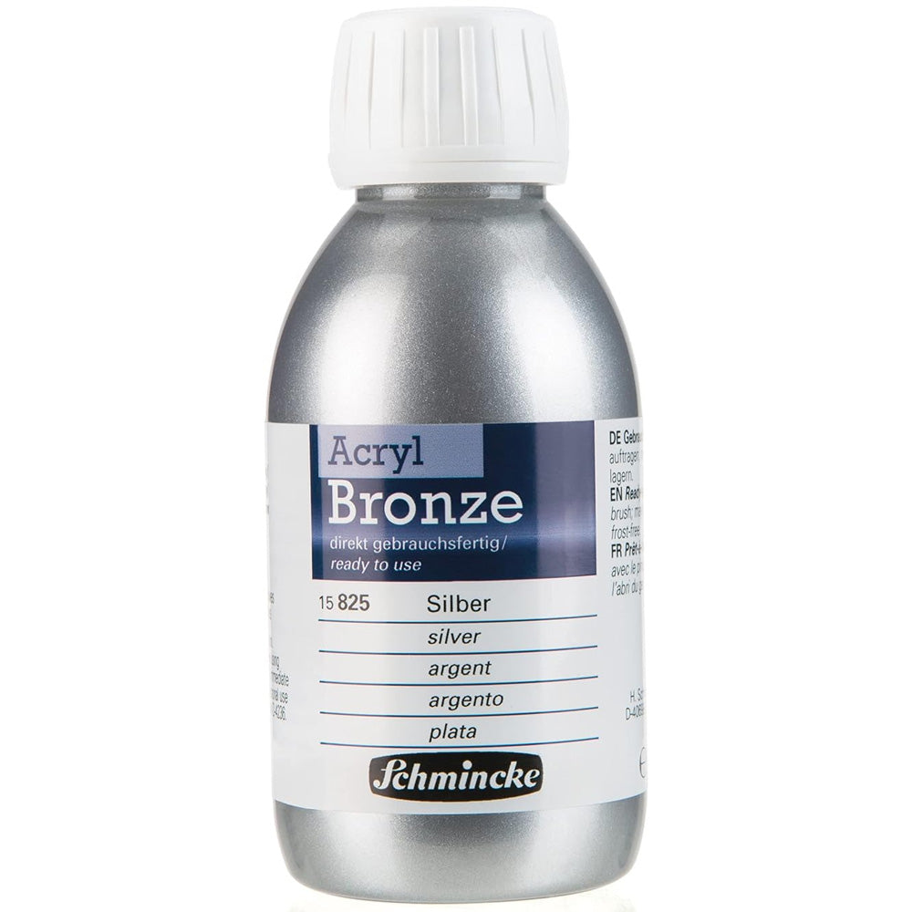 Schmincke Acrylic Bronzes 150ml Silver 825