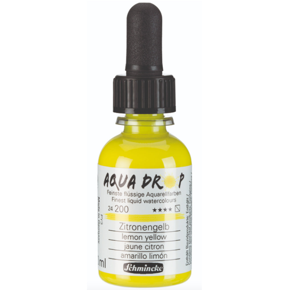 Schmincke Aqua Drop Sıvı Sulu Boya 30ml Lemon Yellow 200