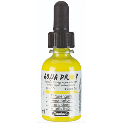Schmincke Aqua Drop Sıvı Sulu Boya 30ml Lemon Yellow 200
