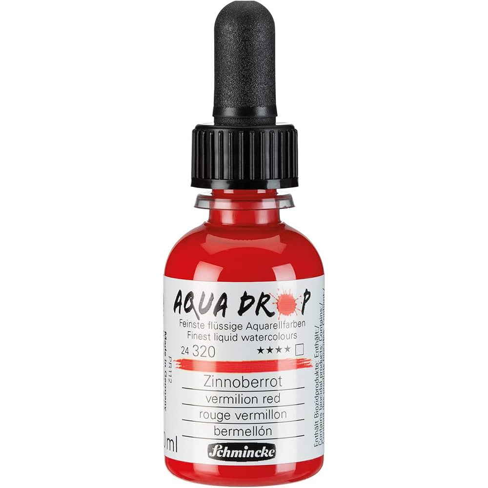 Schmincke Aqua Drop Sıvı Sulu Boya 30ml Vermilion Red 320