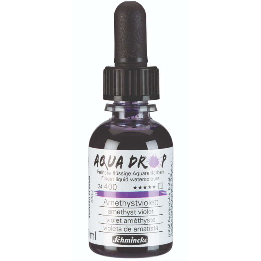 Schmincke Aqua Drop Sıvı Sulu Boya 30ml Amethyst Violet 400