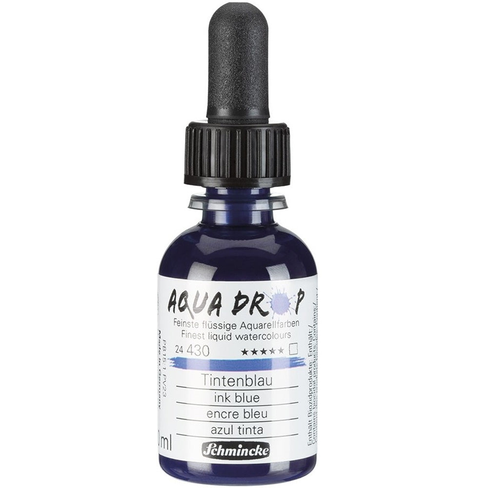 Schmincke Aqua Drop Sıvı Sulu Boya 30ml Ink Blue 430