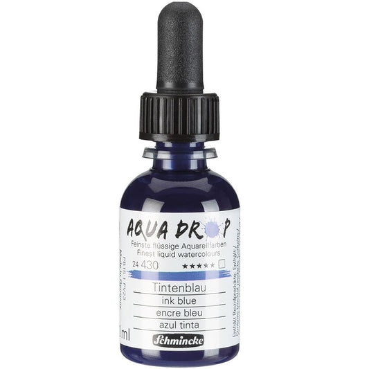 Schmincke Aqua Drop Sıvı Sulu Boya 30ml Ink Blue 430