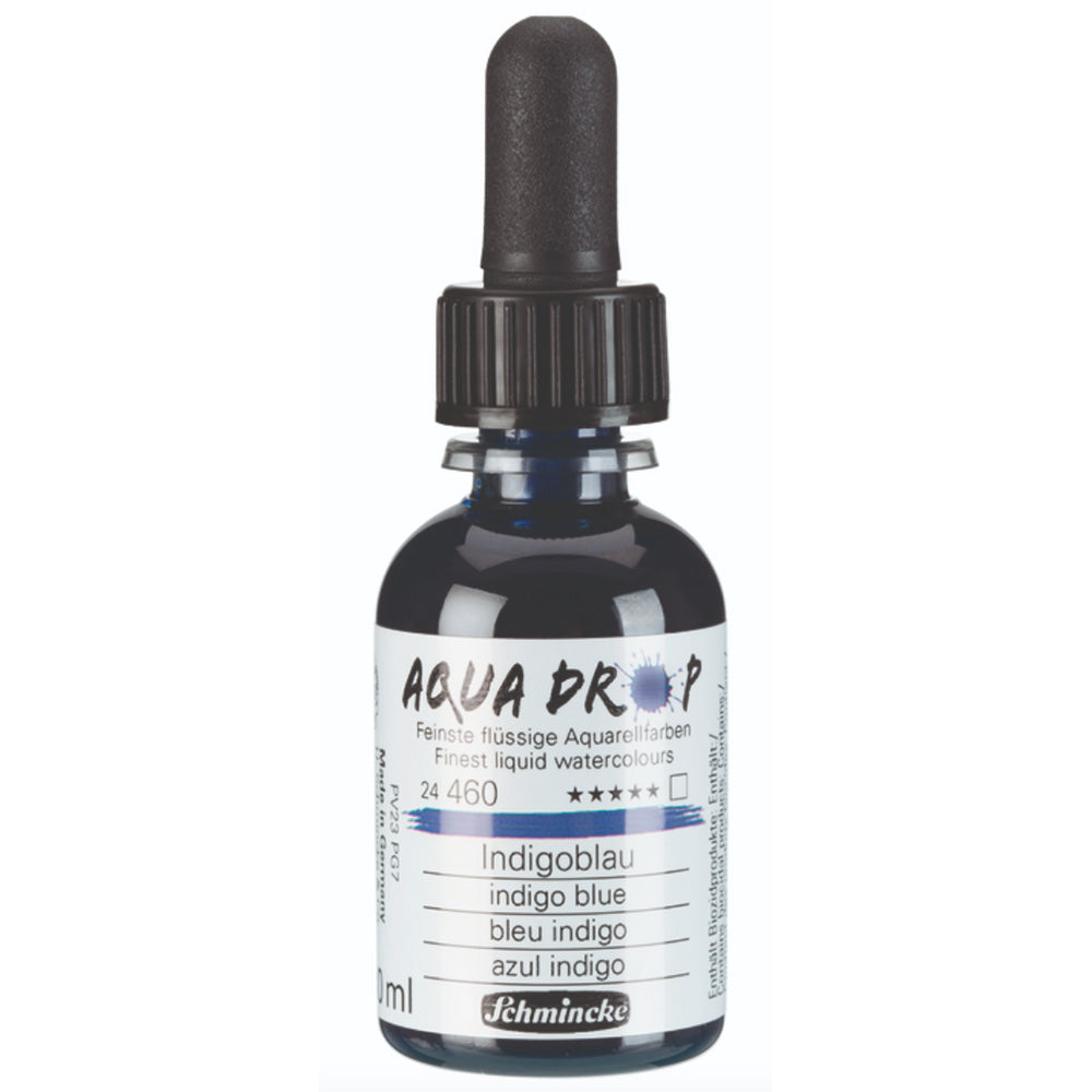 Schmincke Aqua Drop Sıvı Sulu Boya 30ml Indigo Blue 460