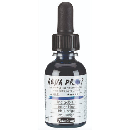 Schmincke Aqua Drop Sıvı Sulu Boya 30ml Indigo Blue 460