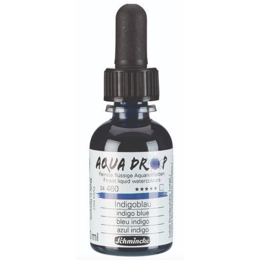 Schmincke Aqua Drop Sıvı Sulu Boya 30ml Indigo Blue 460