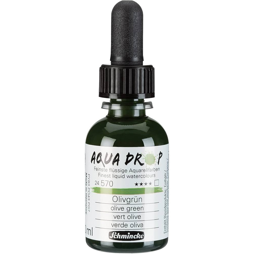Schmincke Aqua Drop Sıvı Sulu Boya 30ml Olive Green 570