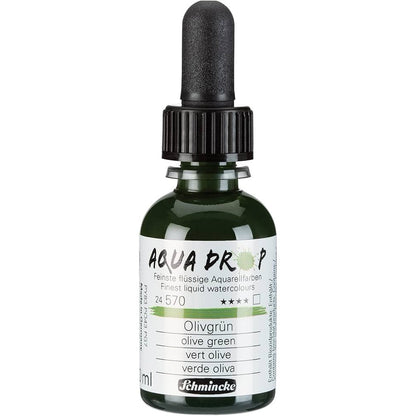 Schmincke Aqua Drop Sıvı Sulu Boya 30ml Olive Green 570