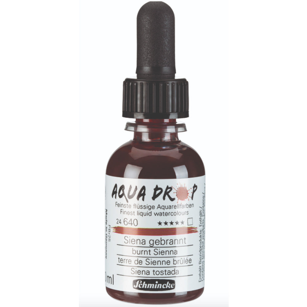 Schmincke Aqua Drop Sıvı Sulu Boya 30ml Burnt Sienna 640