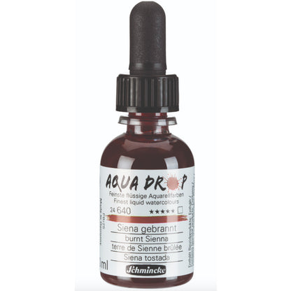 Schmincke Aqua Drop Sıvı Sulu Boya 30ml Burnt Sienna 640