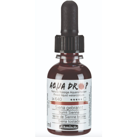 Schmincke Aqua Drop Sıvı Sulu Boya 30ml Burnt Sienna 640