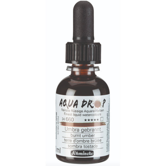Schmincke Aqua Drop Sıvı Sulu Boya 30ml Burnt Umber 660