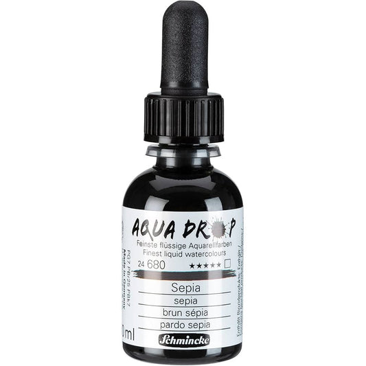 Schmincke Aqua Drop Sıvı Sulu Boya 30ml Sepia 680