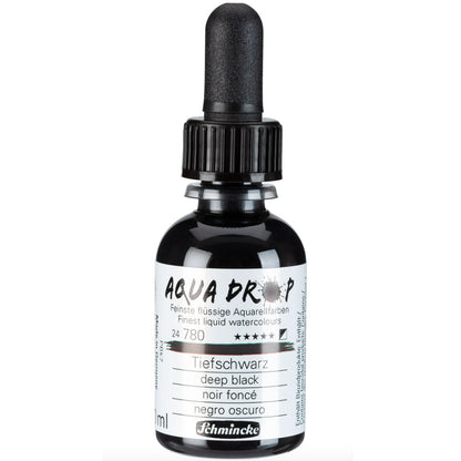Schmincke Aqua Drop Sıvı Sulu Boya 30ml Deep Black780