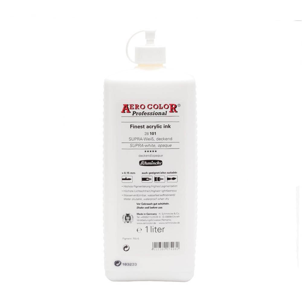 Schmincke Aero Color Professional 1000ml Supra White Opaque 101