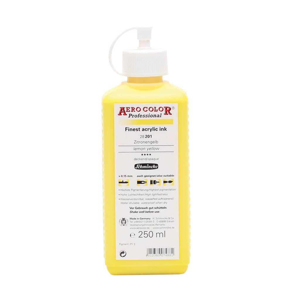 Schmincke Aero Color Professional 250ml Lemon Yellow 201