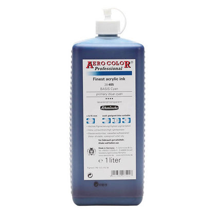 Schmincke Aero Color Professional 1000ml Primary Blue Cyan 405
