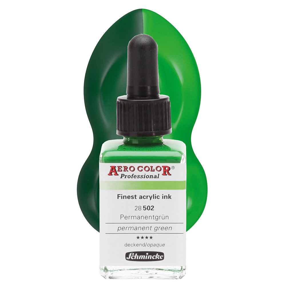 Schmincke Aero Color Professional 28ml Permanent Green 502