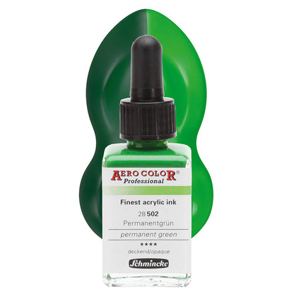 Schmincke Aero Color Professional 28ml Permanent Green 502