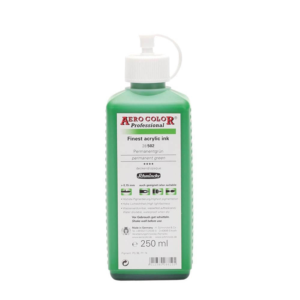 Schmincke Aero Color Professional 250ml Permanent Green 502