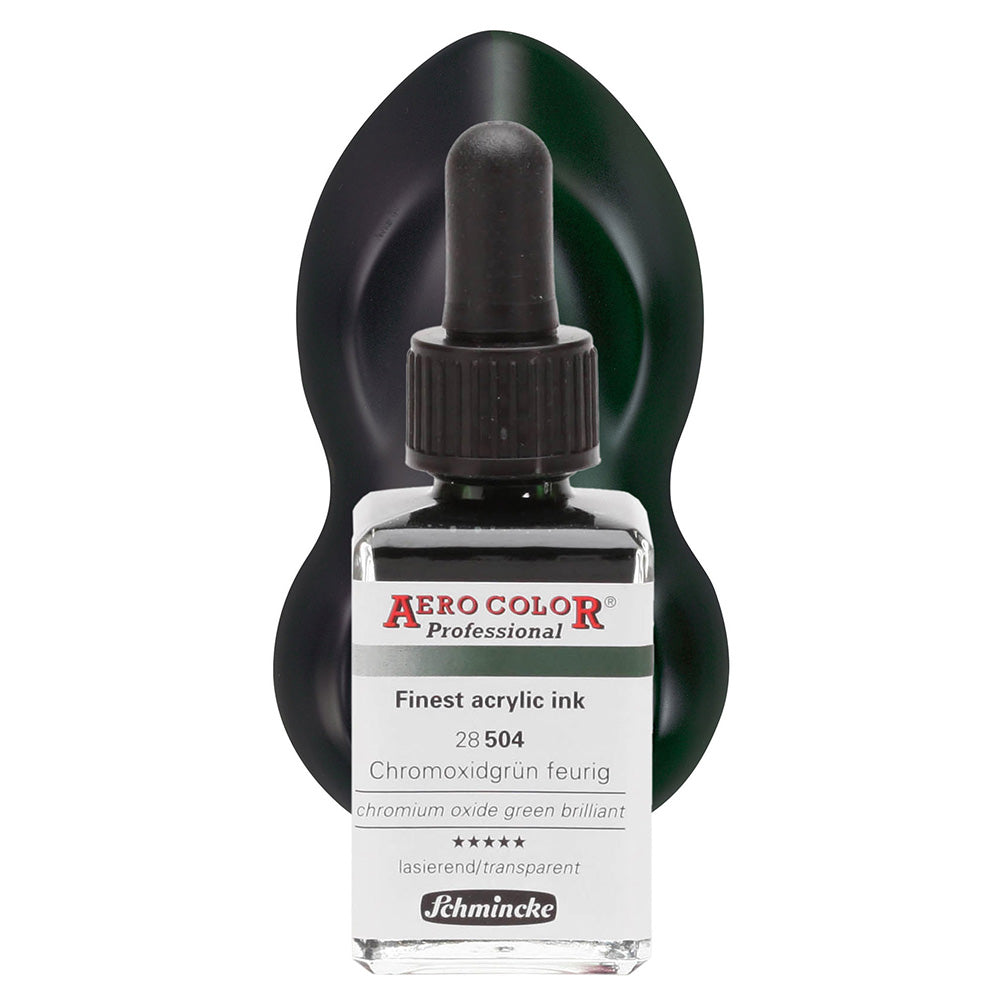 Schmincke Aero Color Professional 28ml Chromium Oxide Green Brilliant 504