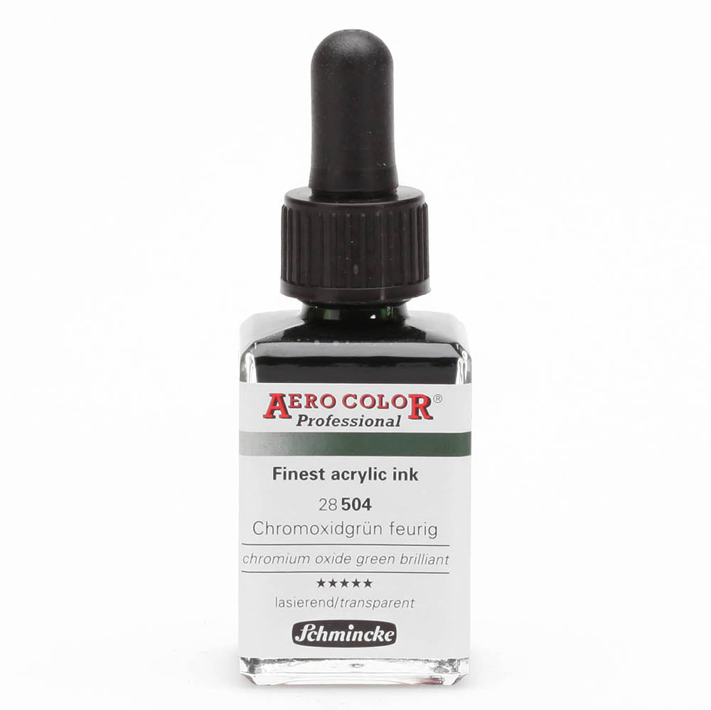 Schmincke Aero Color Professional 28ml Chromium Oxide Green Brilliant 504
