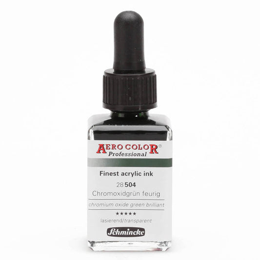 Schmincke Aero Color Professional 28ml Chromium Oxide Green Brilliant 504