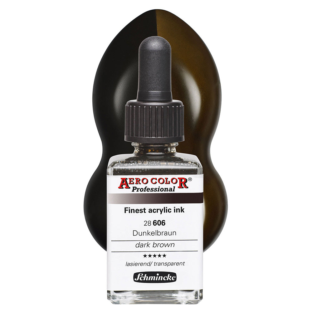Schmincke Aero Color Professional 28ml Dark Brown 606